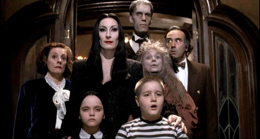 The cast of The Addams Family