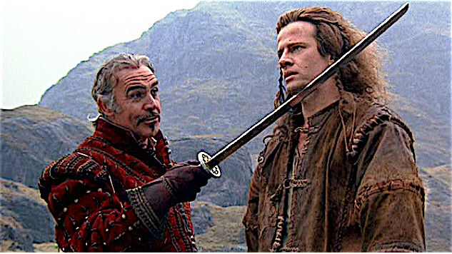 Sean Connery & Christopher Lambert in Highlander