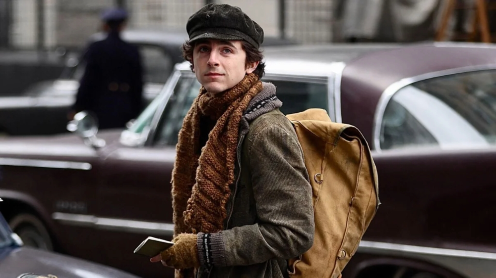 Timothee Chalamet in A Complete Unknown