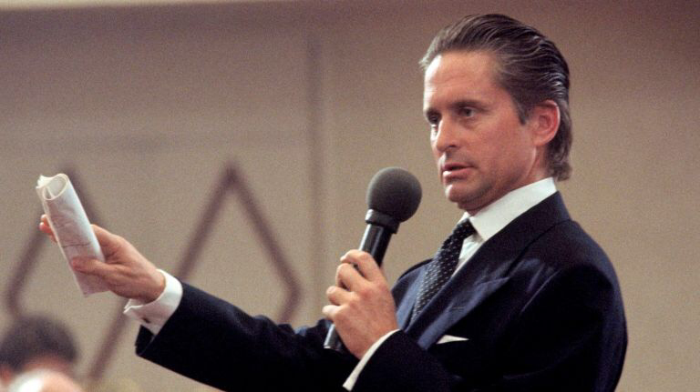 Michael Douglas in Wall Street