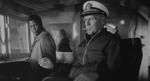 Sidney Poitier & Richard Widmark in The Bedford Incident