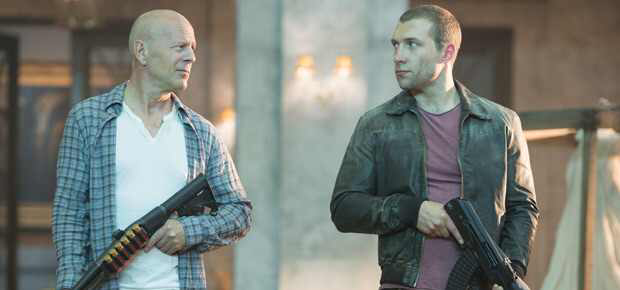 Bruce Willis & Jai Courtney in A Good Day To Die Hard