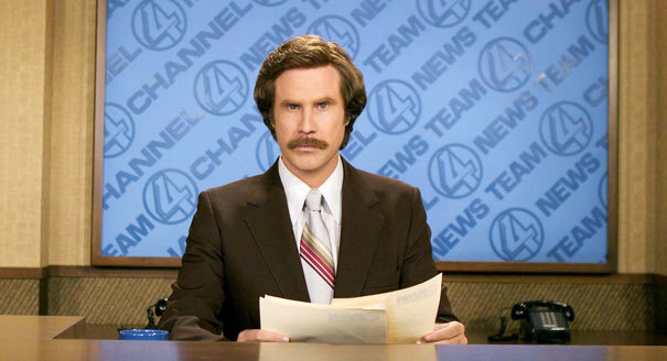 Will Ferrell in Anchorman: The Legend of Ron Burgundy