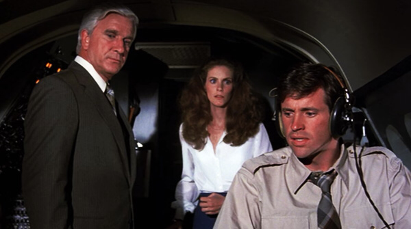 Leslie Nielsen, Julie Hagerty & Robert Hays in Airplane!