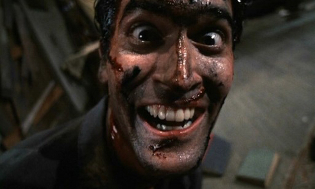 Bruce Campbell in Evil Dead 2: Dead by Dawn