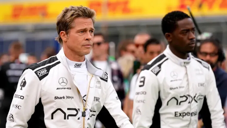 Brad Pitt & Damson Idris in F1