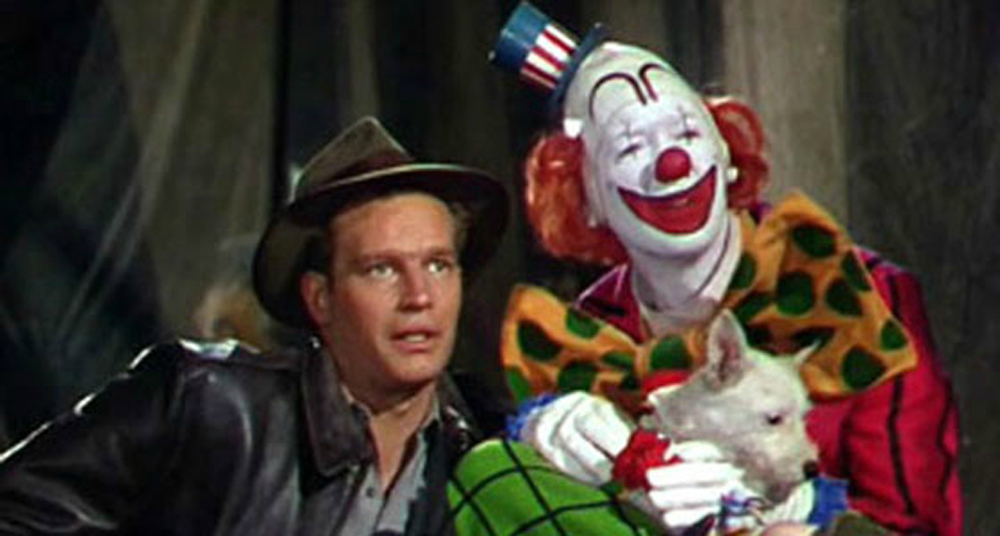 Charlton Heston & James Stewart in The Greatest Show on Earth