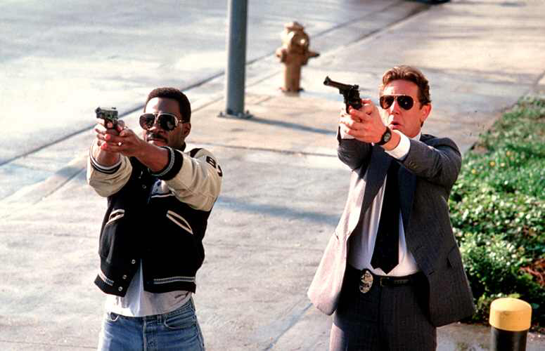 Eddie Murphy & Judge Reinhold in Beverly Hills Cop II