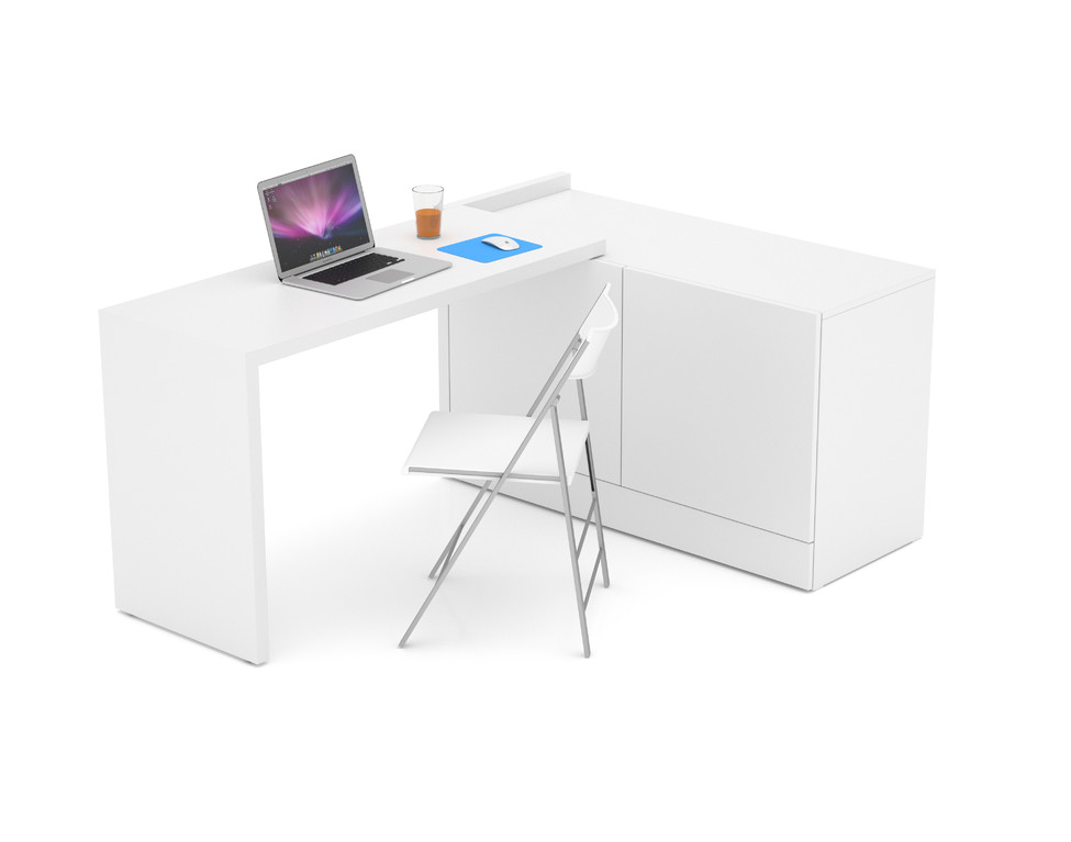 Schreibtisch Premium Weiß