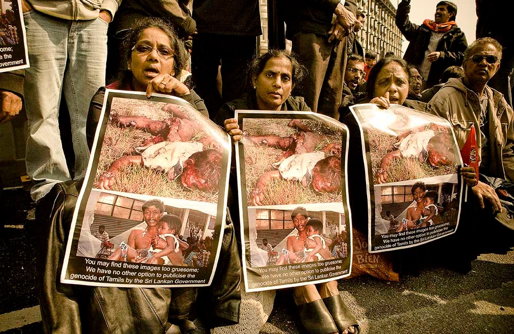 TAMIL´S STRIKE AGAINST VIOLENCE IN SIR LANKA`S MASSACRE