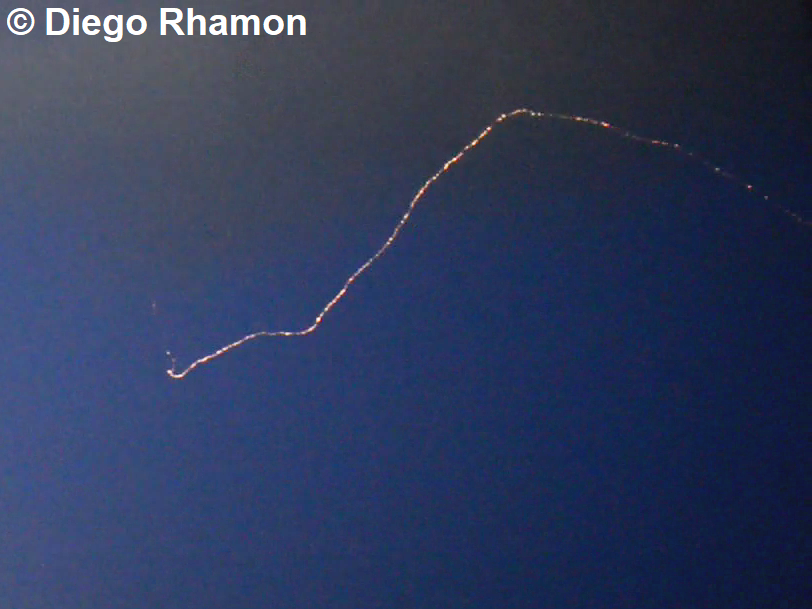 Raio granulado visto em São José dos Campos, São Paulo, em 27/09/2022.