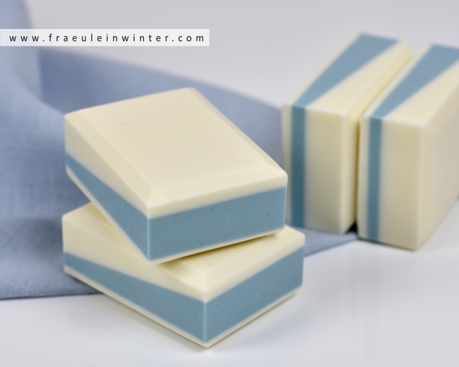 Selbstgemachte Seife in besonders gestaltetem Schicht-Muster | Handmade Soap by Fraeulein Winter