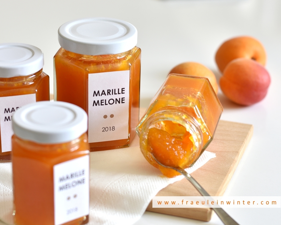 Marillenmarmelade mit Zuckermelone | Fräulein Winter