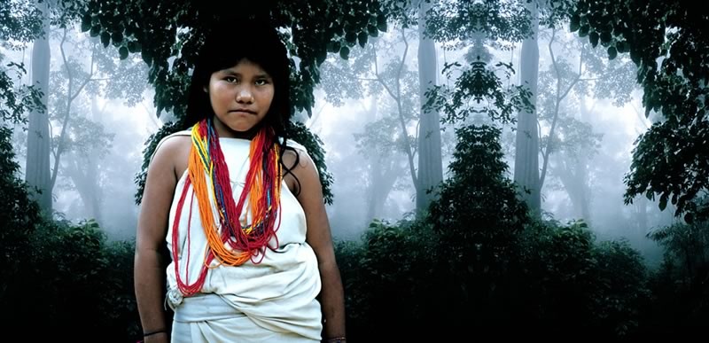 Kalavia. Owner of forest, Kogui culture, Colombia. 2004