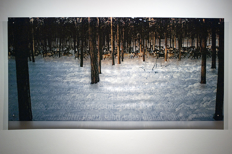 N8, 2011. 187 snows series. Ink print on 2 mm flexible metacrylate. 100 x 150 cm