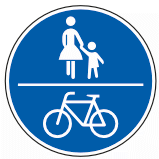 Gemeinsamer Fuß & Radweg