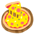 こどもの台所 　ピザのイラスト