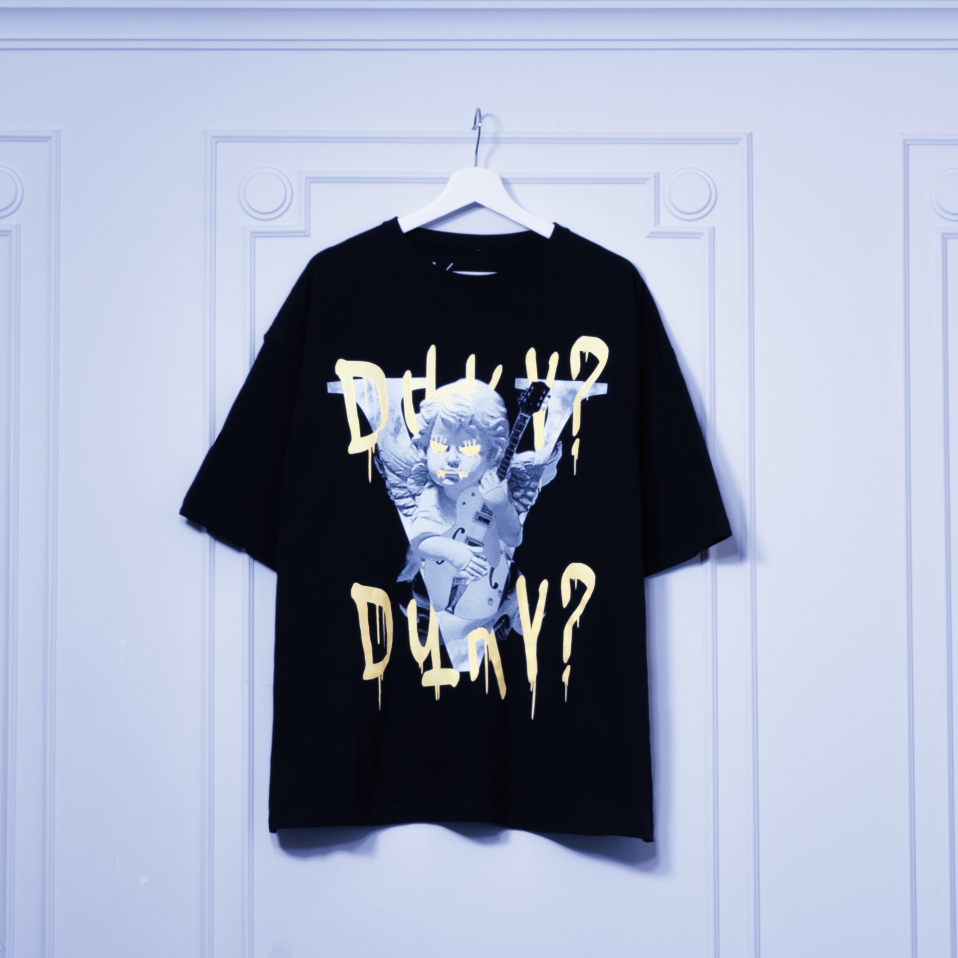 Tシャツ メンズ モード系 V系 カットソー フェイクレイヤード