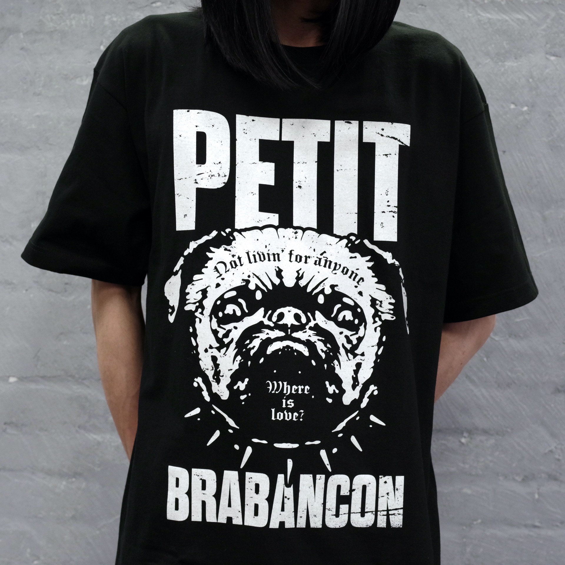 PB 1st BIG Tee（Black）-XLサイズ-（MODEL：身長177cm 体重55kg）