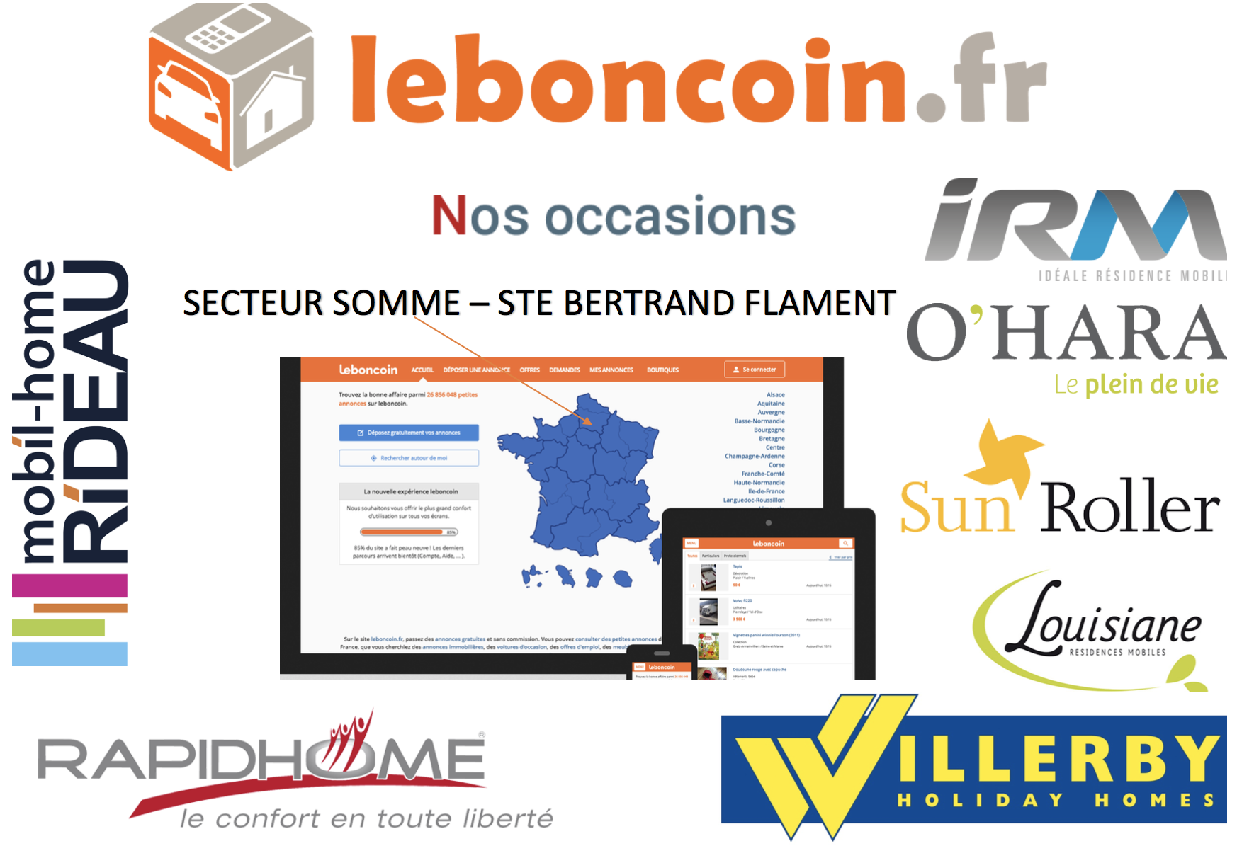 Nos occasions La passion du mobil home depuis + de 20 ans