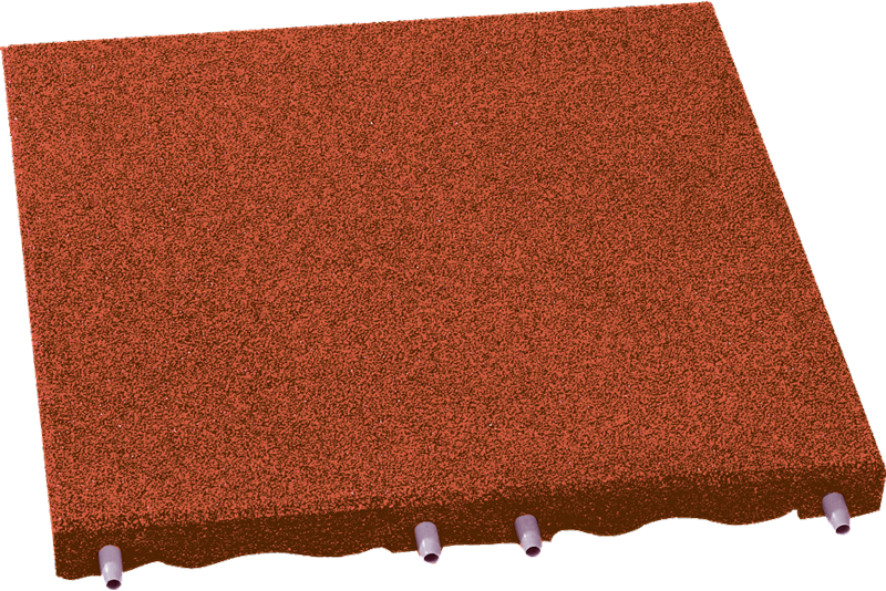 EUROFLEX® Fallschutzplatte, Farbe: Rot