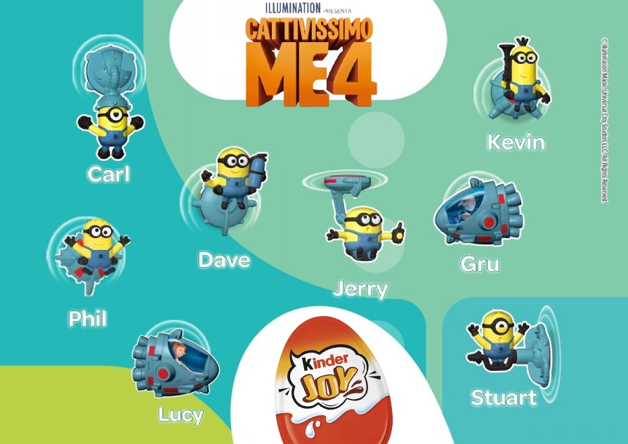 Sorpresario Kinder Joy Cattivissimo me 4 USA