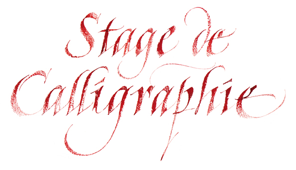 Chancellerie : variante tracée à la plume plate