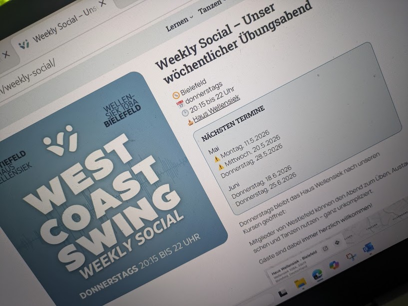 West Coast Swing im historischen Ambiente: Neue Tanzkurse und Übungsabende im Haus Wellensiek