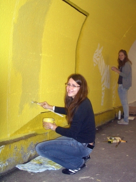 Augsburger Kunsttunnel Pferseer Unterführung 2012