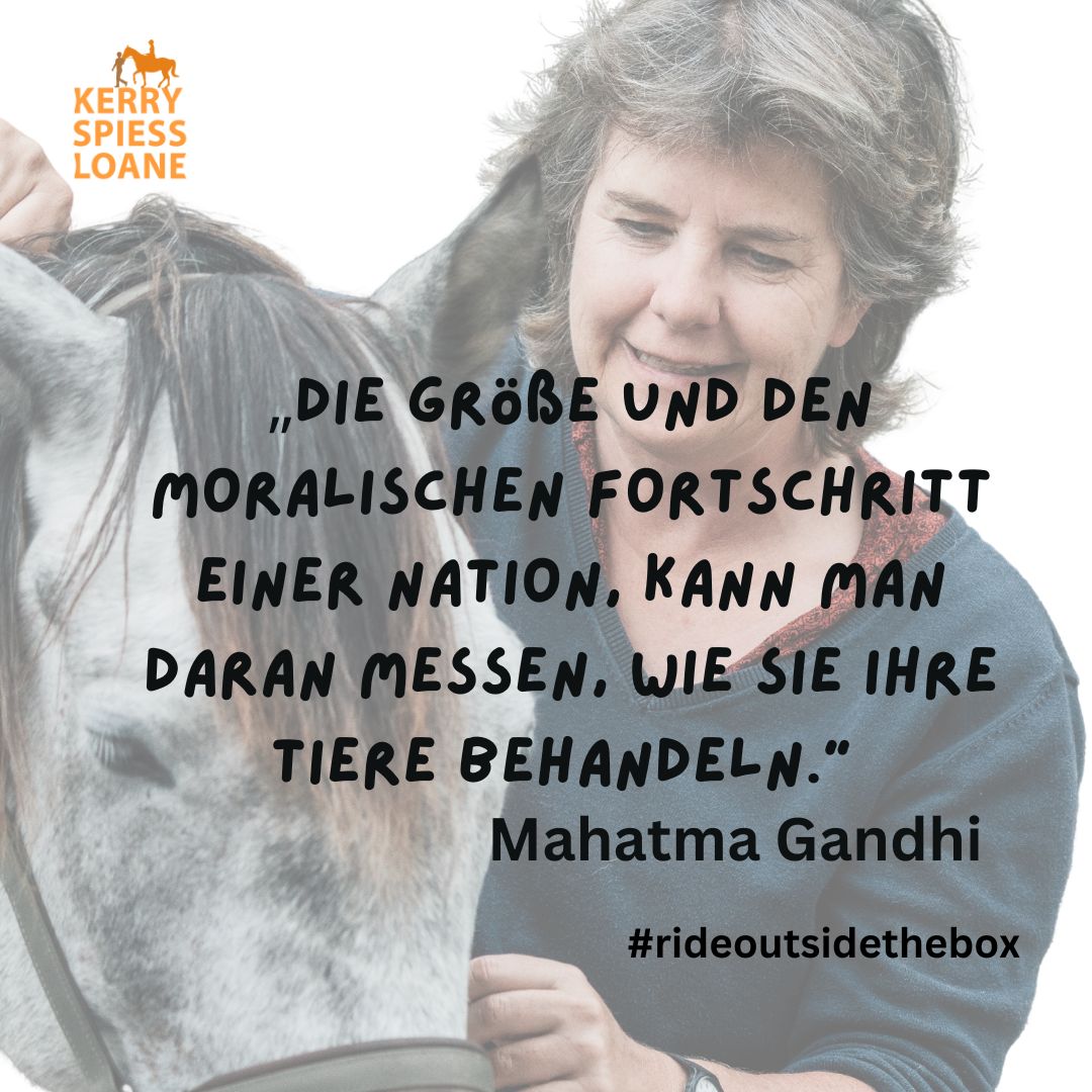 „Die Größe und den moralischen Fortschritt einer Nation kann man daran messen, wie sie ihre Tiere behandelt.“ - Mahatma Gandhi