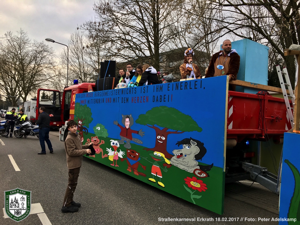 Erkrather Straßenkarneval 18.02.2017 (Foto: Peter Adelskamp)
