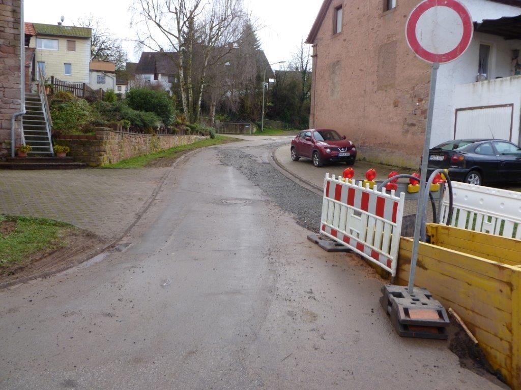 Dörrenbach, Teilfertigstellung Römerstraße 