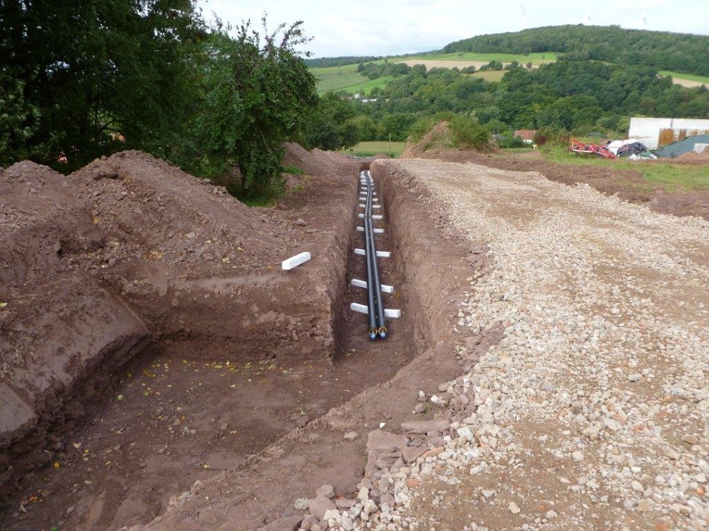 Leitungsbau Biogasanlage Bettinger, Biehlerhof