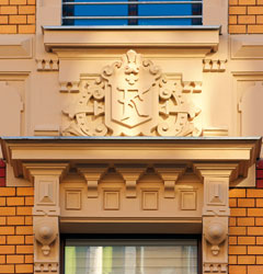 Beethovenstraße 6/8, Plauen, Fassadendetail
