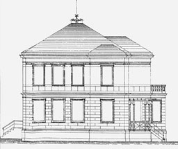 Villa Hohe Straße 2, Plauen, Bauzeichnung, 1875