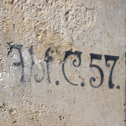 Hradschin 3, Plauen, Bauzeitliche Brandkatasternummer