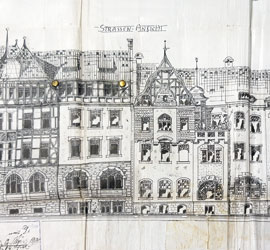Plauen, Melanchthonstraße 5 / 7, Vorentwurf von 1903