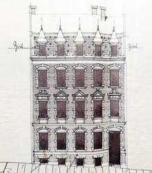 Plauen, Schillerstraße 34, Bauzeichnung, 1898