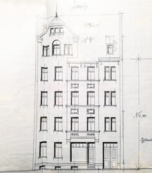 Leißnerstraße 46, Plauen, Bauzeichnung, 1908