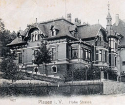 Villa Hohe Straße 14, Plauen, um 1905