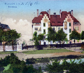Plauen, Streitsberg 4, Blick in Richtung Streitsberg, um 1904