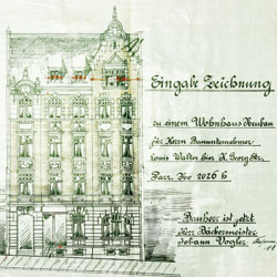 Liebknechtstraße 40, Plauen, Bauzeichnung, 1904