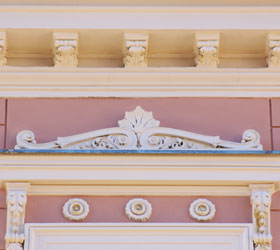 Plauen, Nobelstraße 15, Fassadendetail