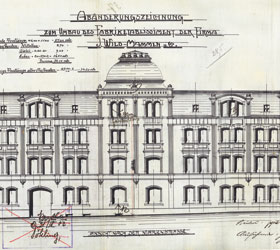 Plauen, Marienstraße 19 / 21, Bauzeichnung, 1903
