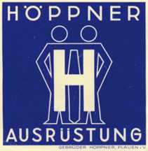 Plauen, Stresemannstraße 91, Firmensignet der 1930er Jahre