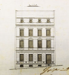 Plauen, Rähnisstraße 45, Bauzeichnung, 1888