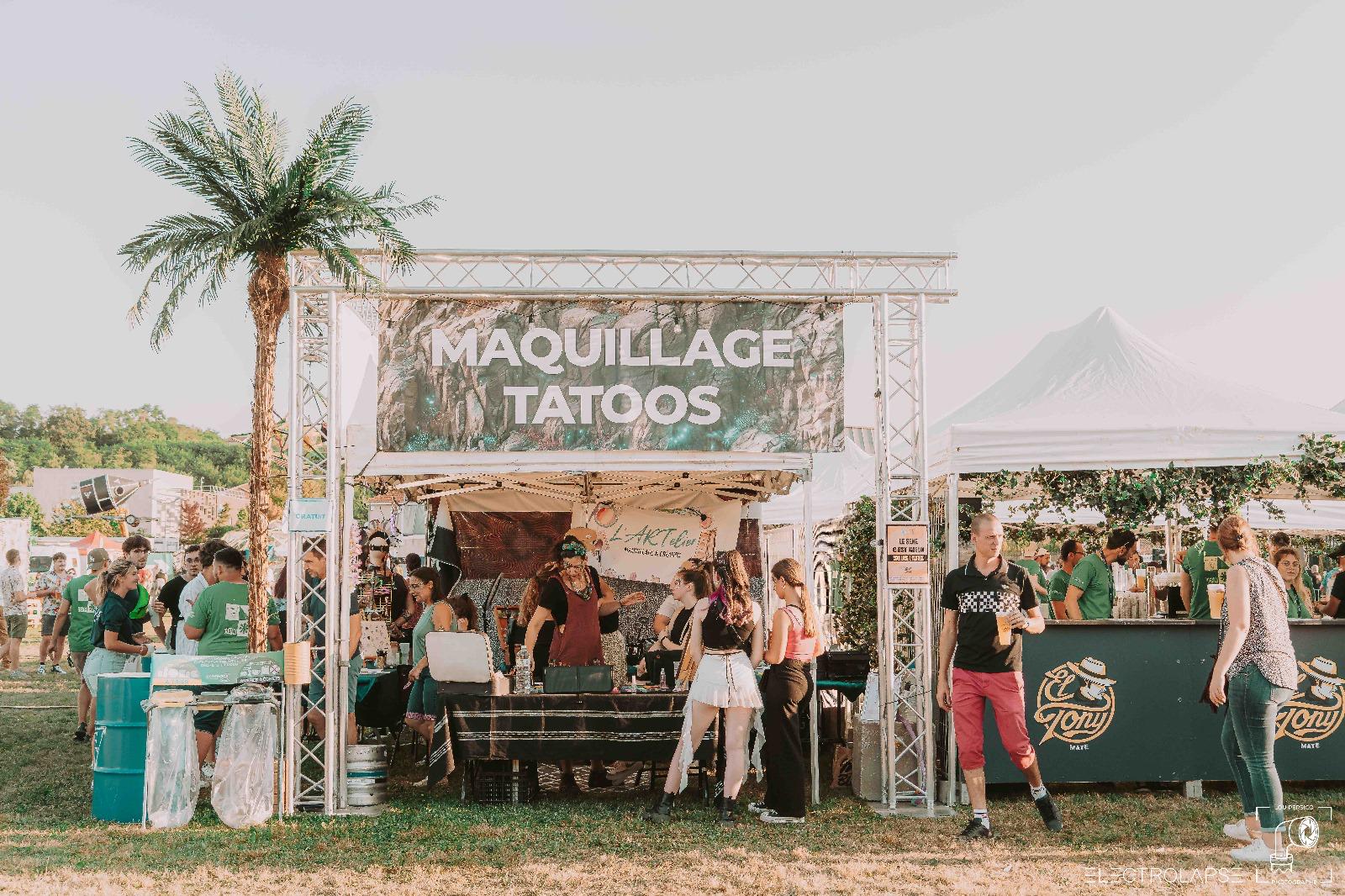 Tattoo temporaire pour événement, festival, animation dans toute la France
