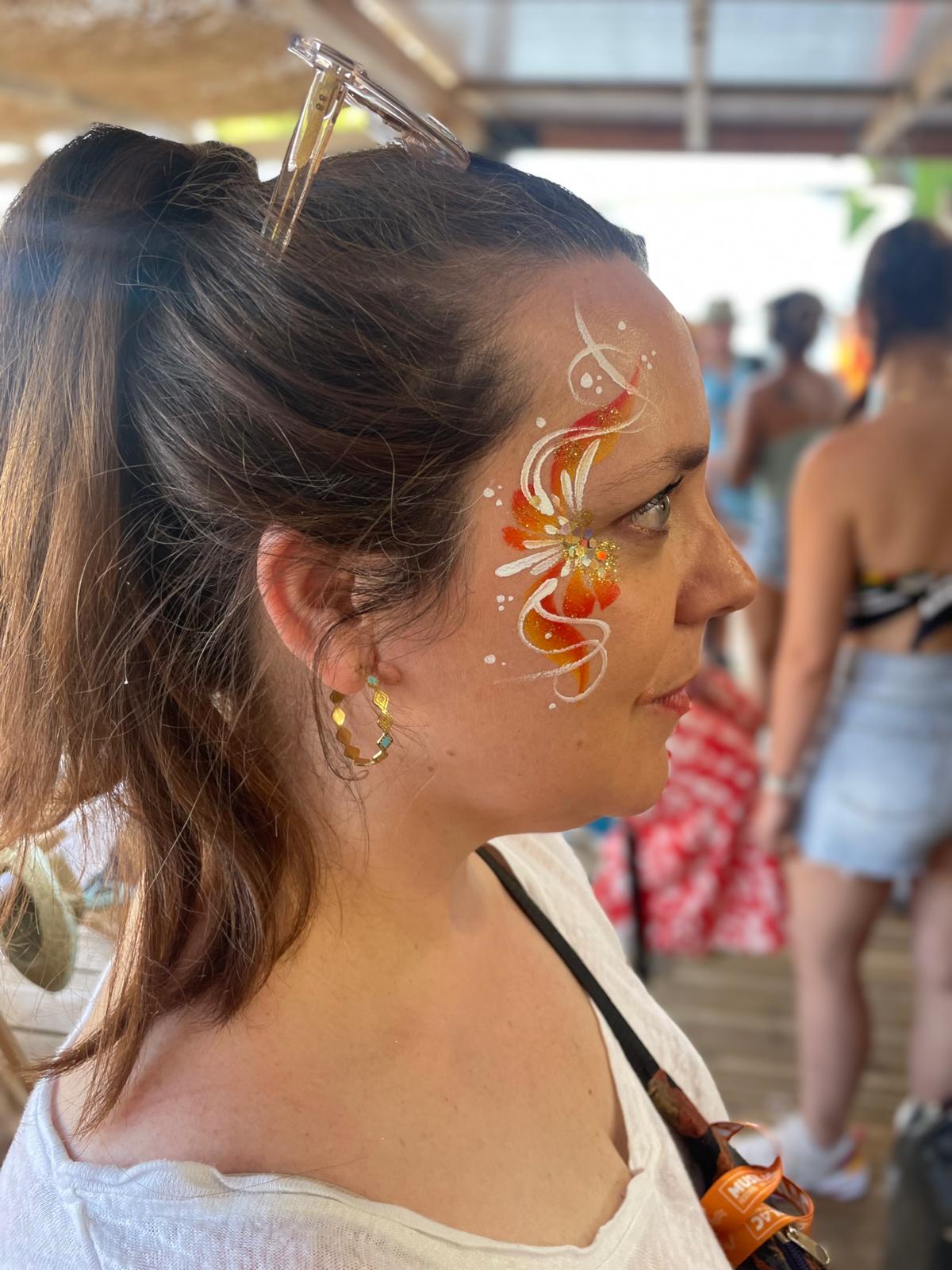 Maquillage arabesque pour festival