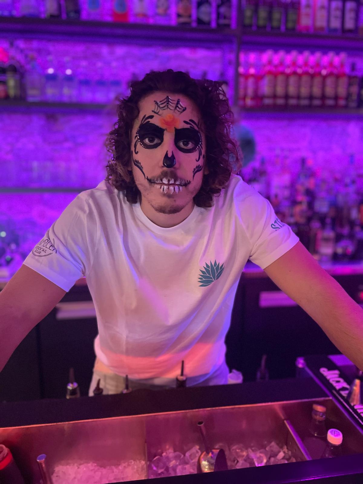Makeup staff santa muerte Haloween