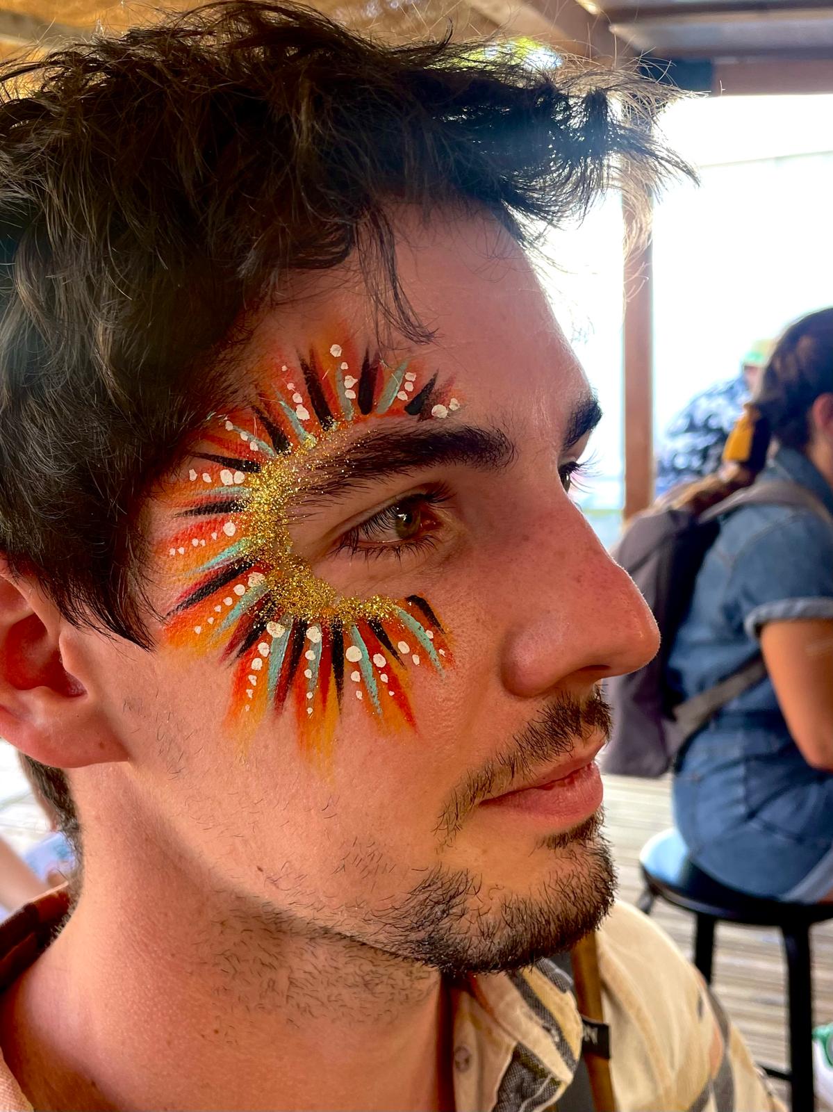 Maquillage festif homme
